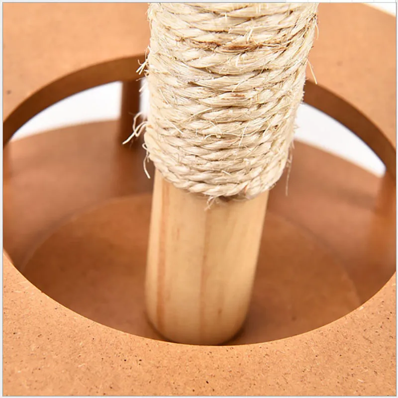 HIPET Wooden KItten Cat Pet toy Funny scratching Post Natural sisal climbing tower With Ball Cats Feather Interactive Toy HIPET Wooden KItten Cat Pet toy Funny scratching Post Natural sisal climbing tower With Ball Cats Feather Interactive Toy