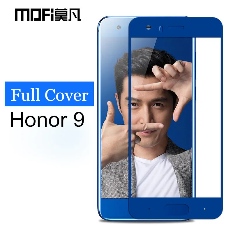 Закаленное стекло MOFi для Huawei honor 9 оригинальная Защита экрана полное покрытие 2.5D