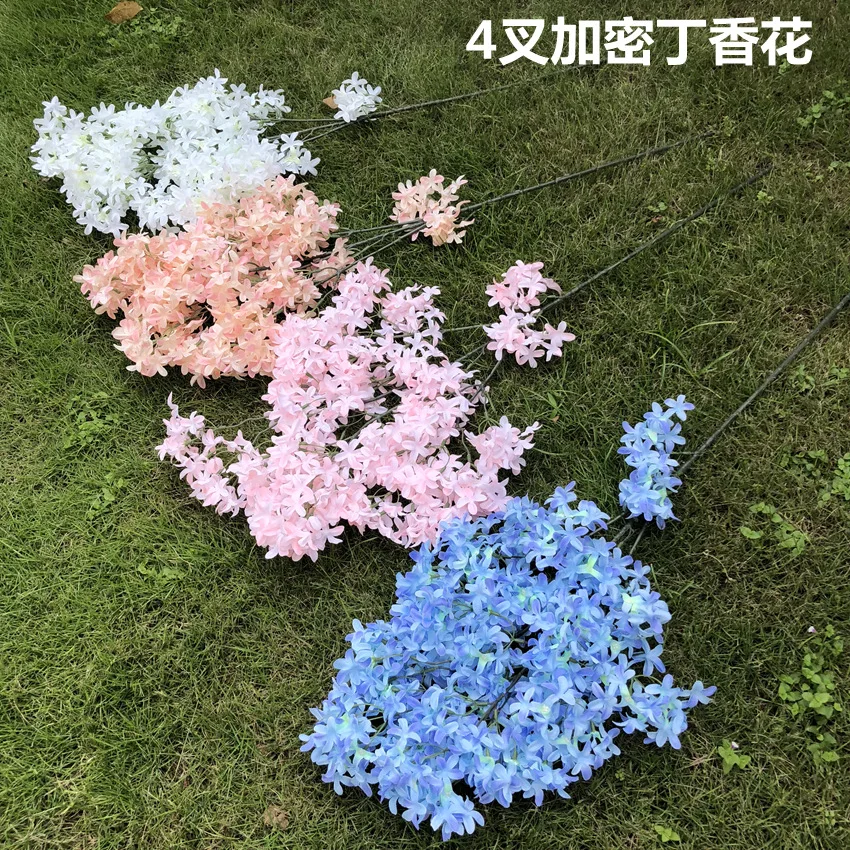 

artificial Cross Sakura Lilac fake flower decoration wedding decoration