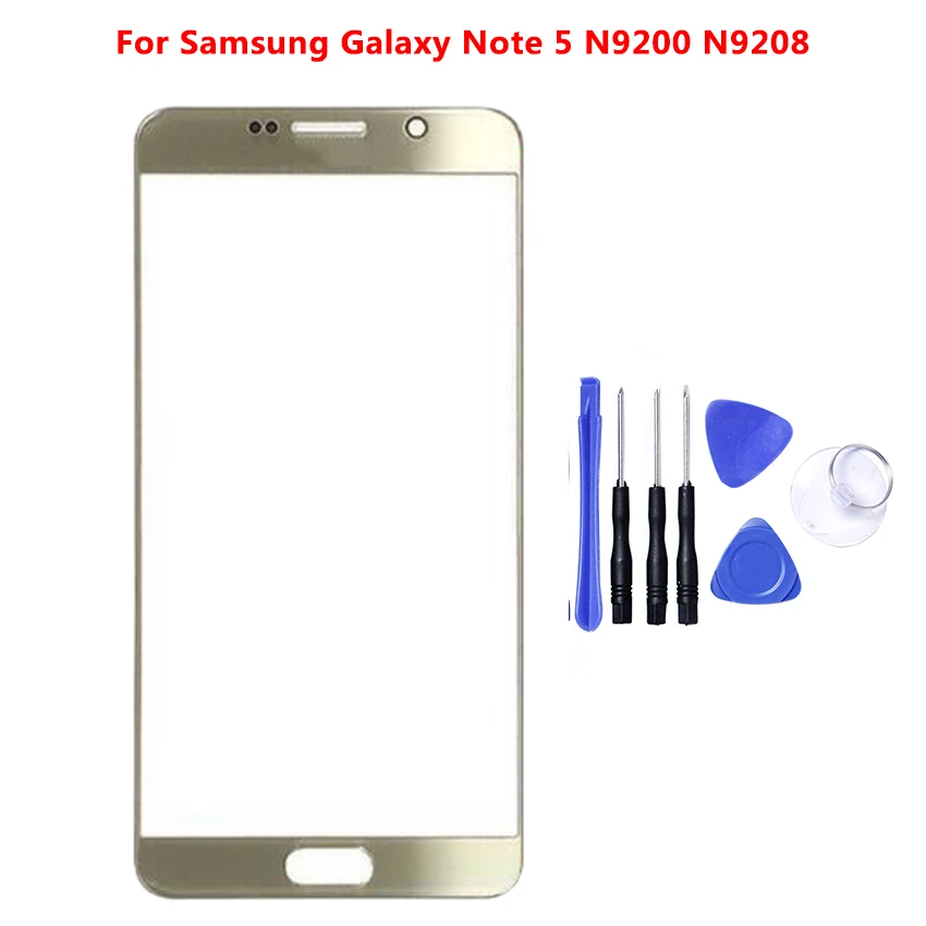 Замена сенсорной панели для samsung Galaxy Note 5 Note5 N920F N920 сенсорный экран внешняя передняя стеклянная линза