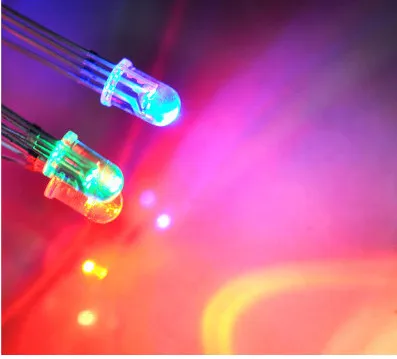 

1000PCS 5mm full-color LED RGB red/green/blue Common Cathode/Anode Four feet transparent highlight color light diode colorful