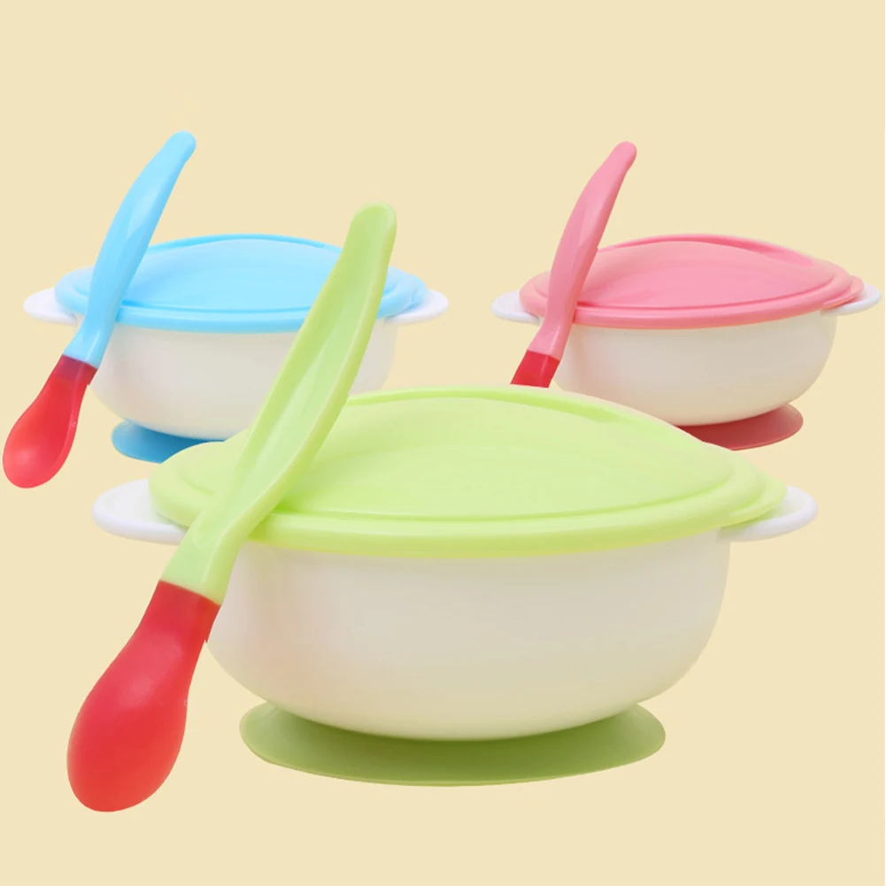 Suction Cup Gift Dishes Sucker Bowl Plate Slip-Resistant Toddler Tableware Learning Spoon Training Feeding Child Baby Kids Suction Cup Gift Dishes Sucker Bowl Plate Slip-Resistant Toddler Tableware Learning Spoon Training Feeding Child Baby Kids