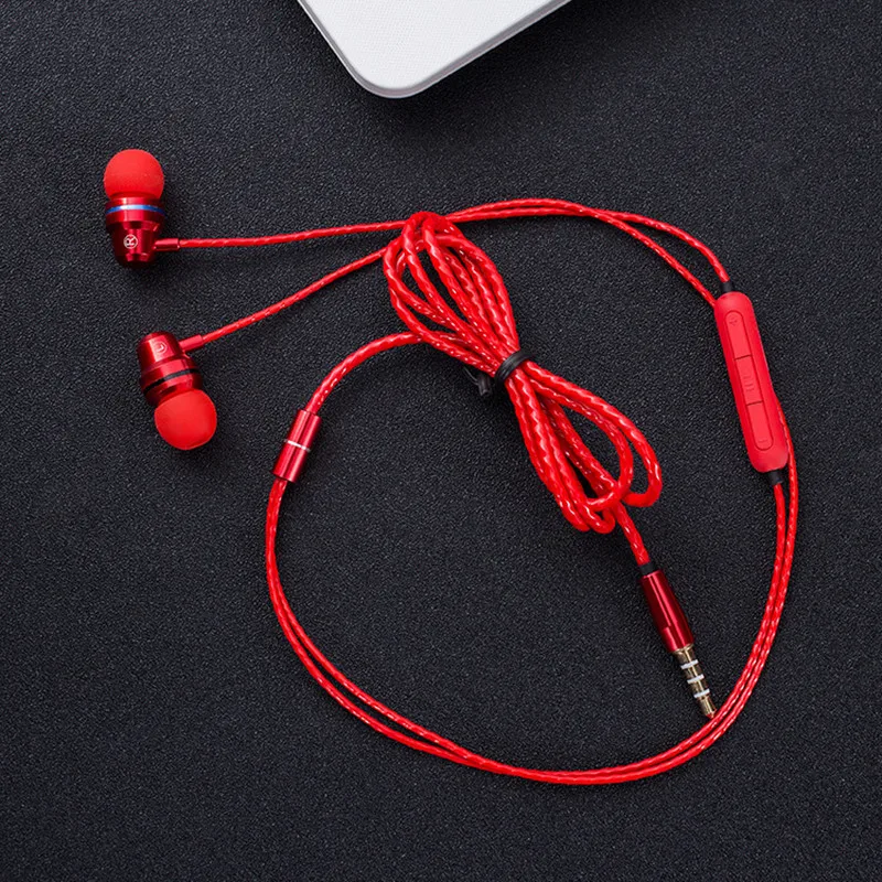 

4D In-ear Earphone Wired Earbuds Super Bass Control headset gamer 3.5mm plug with mic Handsfree for xiaomi xiomi IPhone MP3 MP4