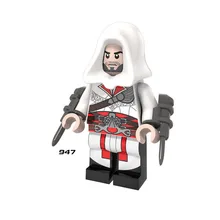 Одиночная 947 ассасин Эцио Auditore Da Firenze строительные блоки фигурные кирпичи игрушки Детский подарок