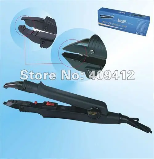Wholesale 10pcs hair extension fusion iron / Loof 611 constant hair connector tools ,3 tips 2 colors