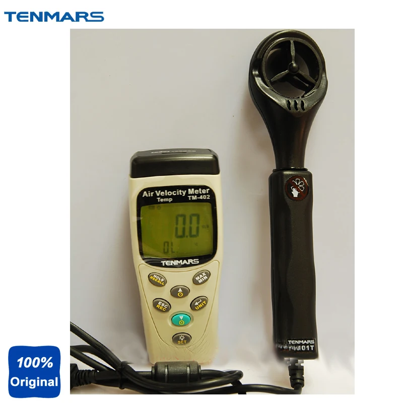 TM 402 Digital Portable Air Velocity Meter,Temperature Tester in Speed