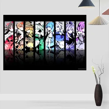 

Wall Artwork Canvas Hd Prints Picture 1 Pieces Touhou Animation Painting Home Decoration Modular Poster For Living Room Framed