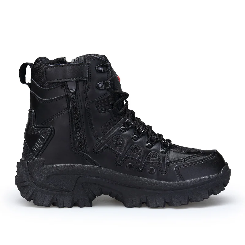 Черные/песочные мужские походные кроссовки, армейские военные тактические армейские ботинки, дышащие удобные уличные походные ботинки