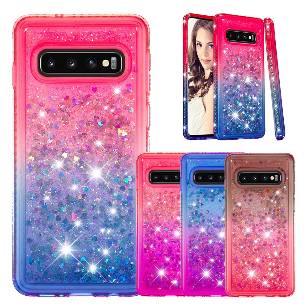 

Jewelled For Samsung A7 A 9 s 2018 Case Gradient Quicksand For Samsung A9 Star Pro A750 S10 9 8 Plus Lite j4 6 Plus 2018 Cover