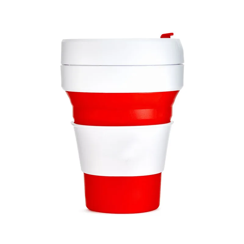 Portable Collapsible Silicone Folding Water Cup Travel Coffee Cups Outdoor Hiking Sports Camping Telescopic Cup 03