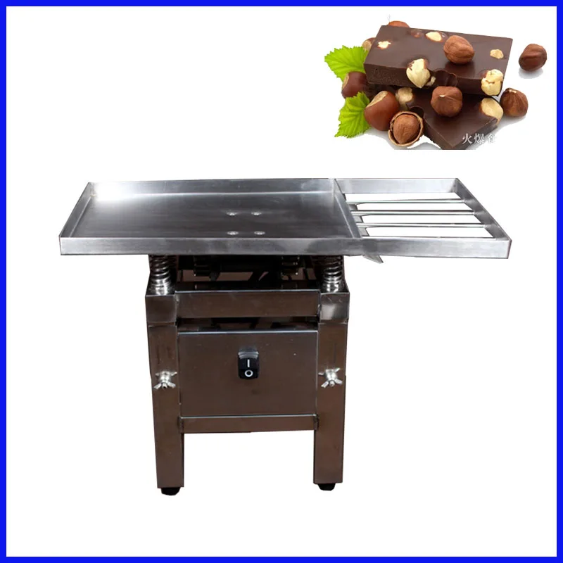 

Stainless steel chocolate vibration table machine 45W chocolate tempering melting/pouring machine free shipping