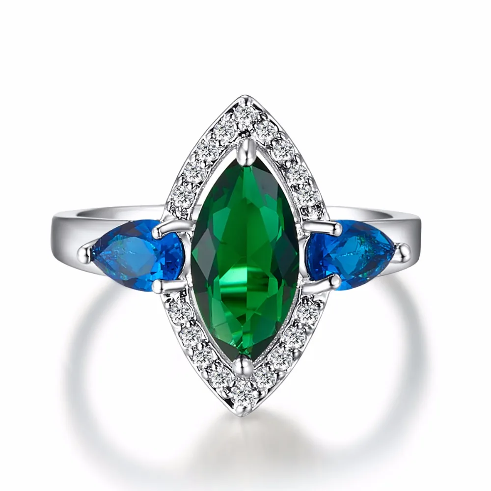fashion party rings for women 2017 silver color ring royal design ring