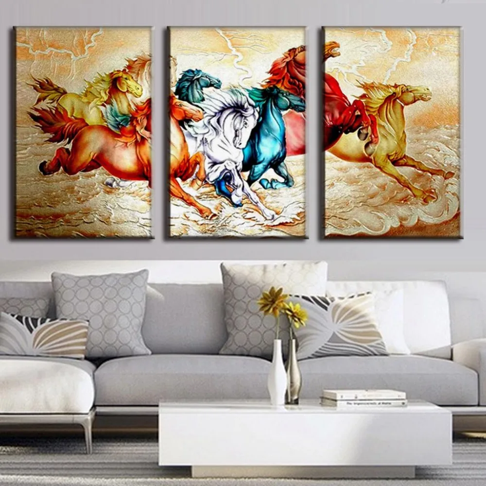3-Pcs-Set-Chinoiserie-Framed-Animal-Oil-Painting-Running-Horses-Canvas-Print-Modern-Wall-Paintings-Canvas (5)