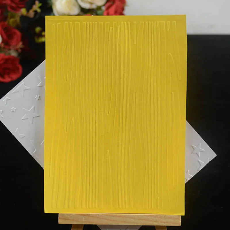 

Wood grain embossing folder background for DIY Scrapbooking Decorative Embossing card making
