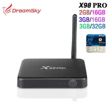 3GB 32GB X98 PRO Amlogic S912 Android 6 0 TV Box 2GB 16GB or 3GB 16GB