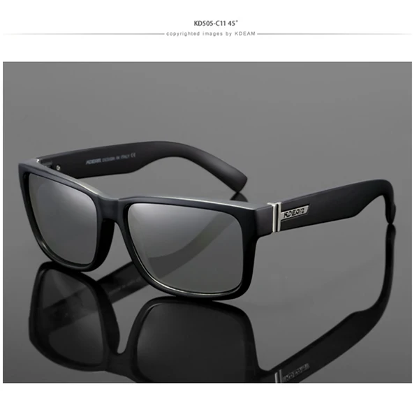 KDEAM, дизайн, поляризационные солнцезащитные очки для мужчин и женщин, Летний Стиль, квадратные солнцезащитные очки, для путешествий, уф400, мужские оттенки, KD26 - Цвет линз: C11 Photochromism