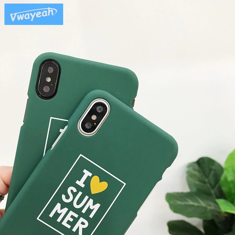Любовь Сердце для IPhone X 10 6 6S 7 8 плюс простоте творчески текст Письма Алфавит Лето