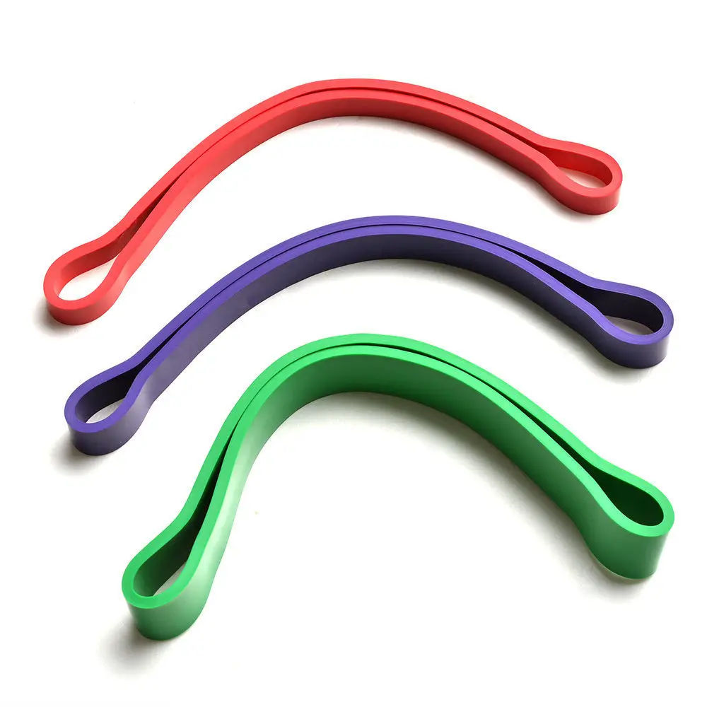 

Fitness Resistance Bands Loop Set 3 Level Thick Heavy Workout Training Athletic Power Rubber Bands