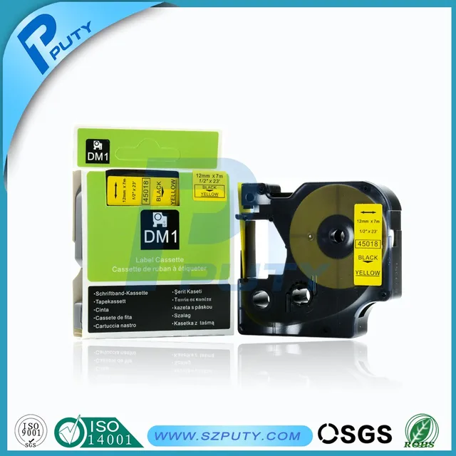 Best Offers compatible DYMO D1 tape 12mm black on yellow dymo 45018 for dymo labelmanager label printers Best Offers compatible DYMO D1 tape 12mm black on yellow dymo 45018 for dymo labelmanager label printers