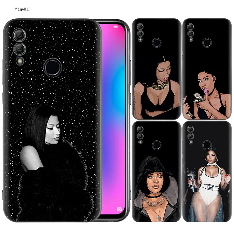 

Silicone Cover Case for Huawei Honor 10 9 Lite 8X 8C 8A Y6 Y7 Y9 7A Pro Prime 7C 2018 2019 V20 Nicki Minaj Tumblr