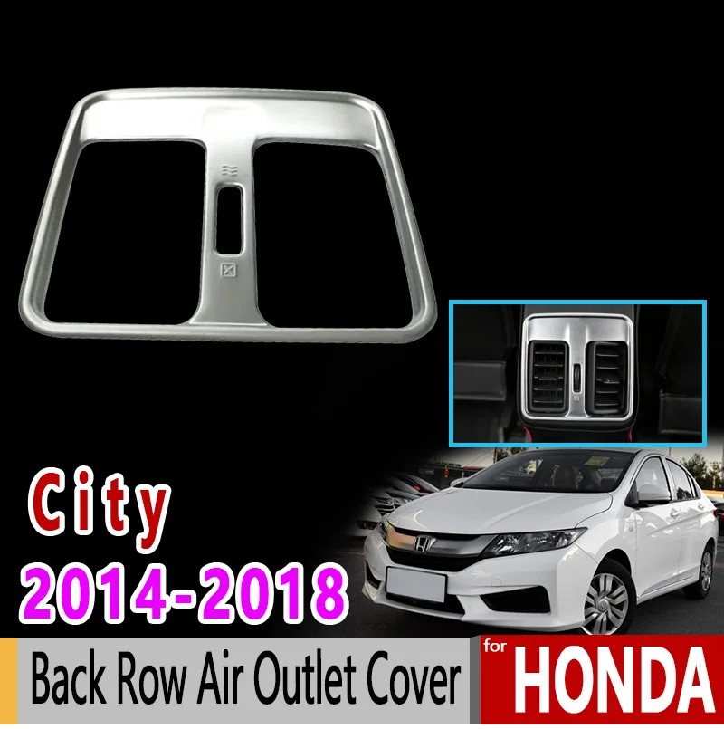 Для Honda City GM6 Grace баллада 2014 2015 2016 2017 2018 хром задний ряд Крышка для воздуховода