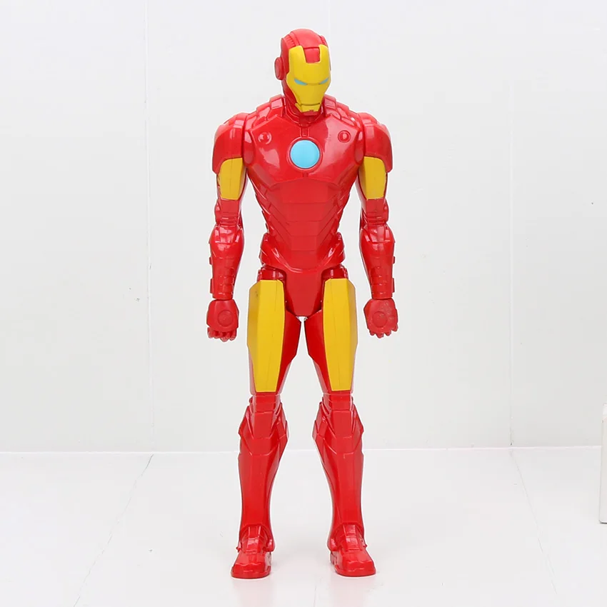 Мстители эндгейм фигурка игрушка Супер Герои Капитан Америка Железный человек Человек-паук Халк Тор Росомаха танос ПВХ фигурка игрушка 30 см