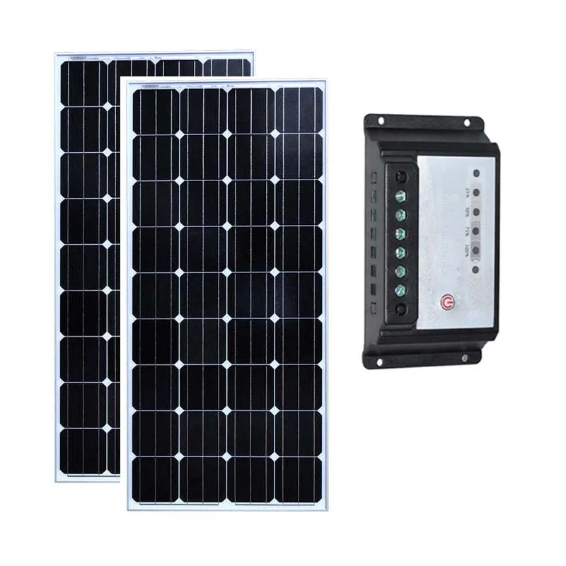 Солнечный набор 300 Вт 24 В Pannello Solare 12 150 2 шт. Bateria Контроллер заряда В/24 20A PWM Caravan Motorhome