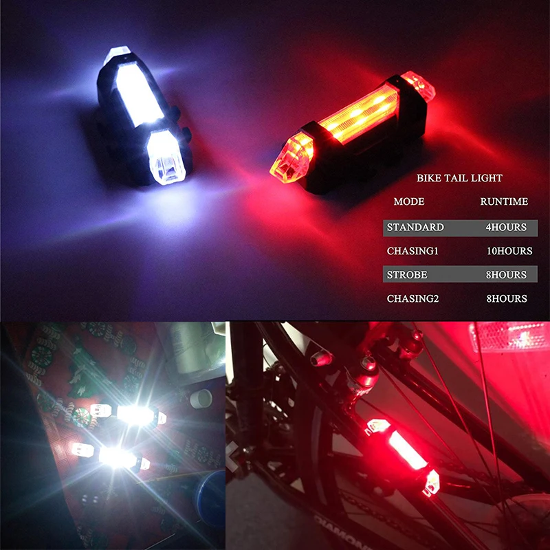 Top Zacro 3 Color Portable USB Rechargeable Bike Bicycle Tail Rear Safety Warning Light Taillight Cycling Rear Lamp Super Bright 1 Top Zacro 3 Color Portable USB Rechargeable Bike Bicycle Tail Rear Safety Warning Light Taillight Cycling Rear Lamp Super Bright 1