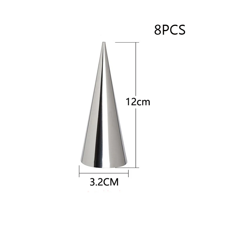 8 шт./лот DIY выпечки конусов Рог печенье рулет форма для торта спиральные печеные круассаны трубы печенье на десерт кухонный инструмент для выпечки - Цвет: 2