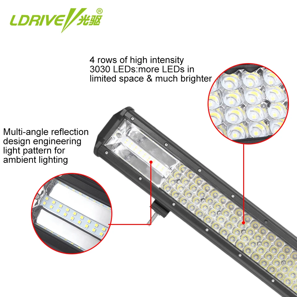 LDRIVE 32 &quotкомбинированный светодиодный рабочий свет бар 4 ряда внедорожные фары