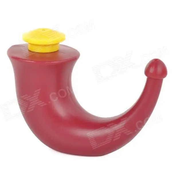 Neti Pot Red Rhino Horn Plastic Teapot Nasal Nose Cleaner Hay Fever