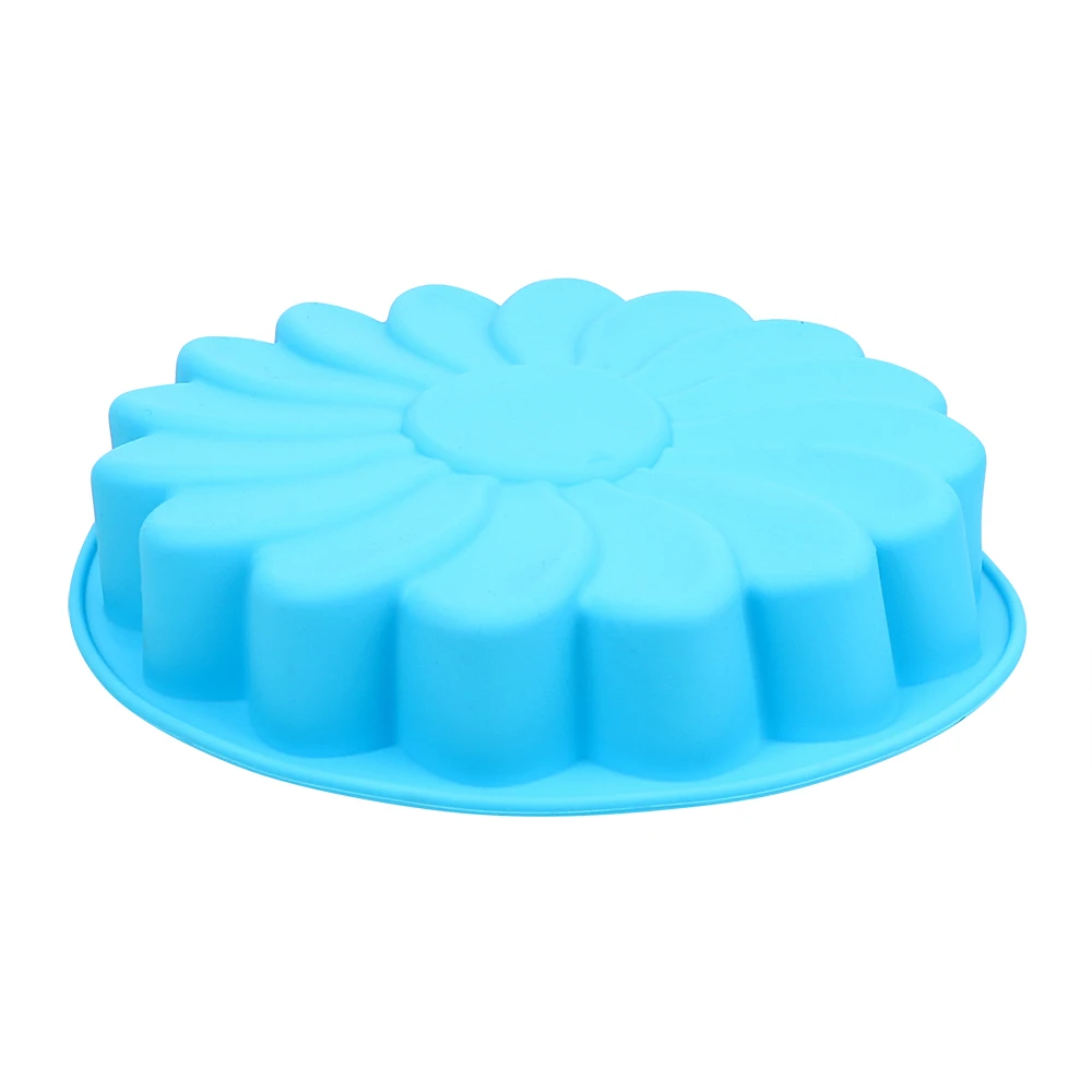 Силиконовая форма для украшения торта, инструмент для выпечки, форма для печенья, кухонная форма для выпечки, сделай сам, 3D форма для подсолнуха, помадка для торта