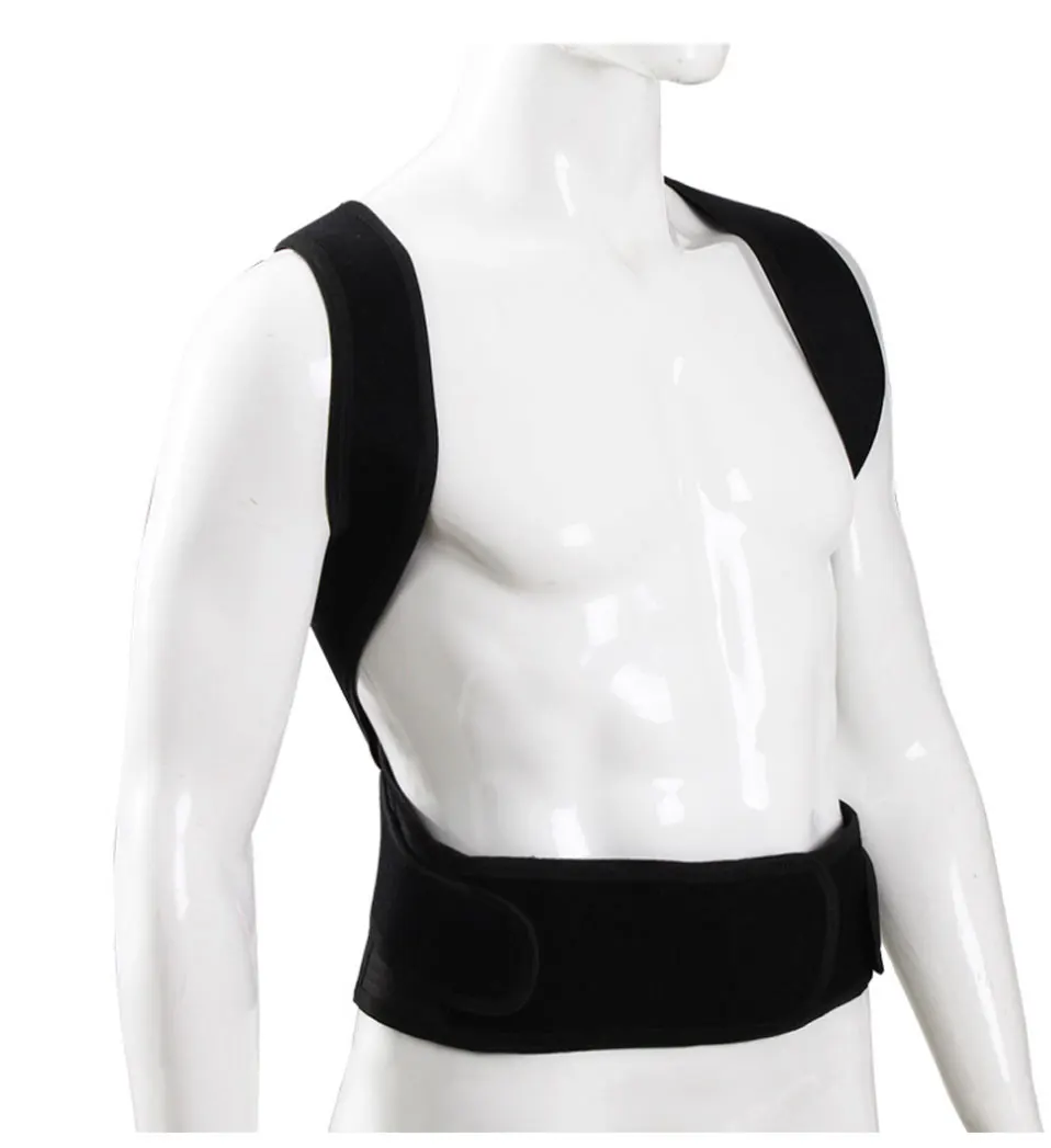 

Adjustable Adult Back Brace Support Posture Corrector Therapy Shoulder Lumbar Spine Clavicle Support Belt Posture Correction