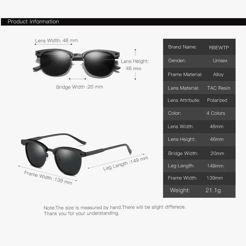 RBEWTP, новинка, хит, унисекс, Ретро стиль, Ретро стиль, мужские солнцезащитные очки, поляризационные, для вождения, солнцезащитные очки, oculos, мужские очки, аксессуары для мужчин/wo для мужчин