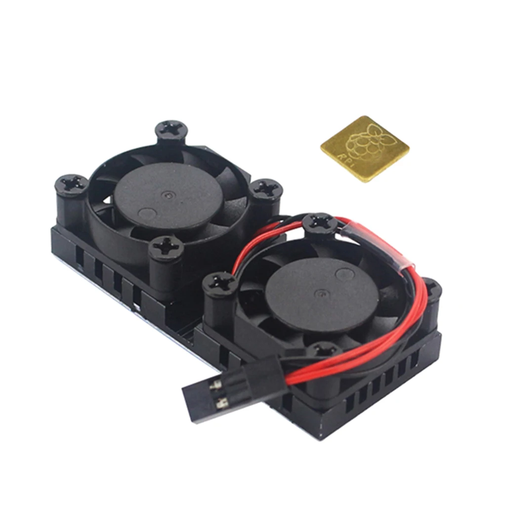 DC 5V CPU Motherboard Dual Fan Cooler Fan Heatsink for Raspberry Pi 3B/2B/B+