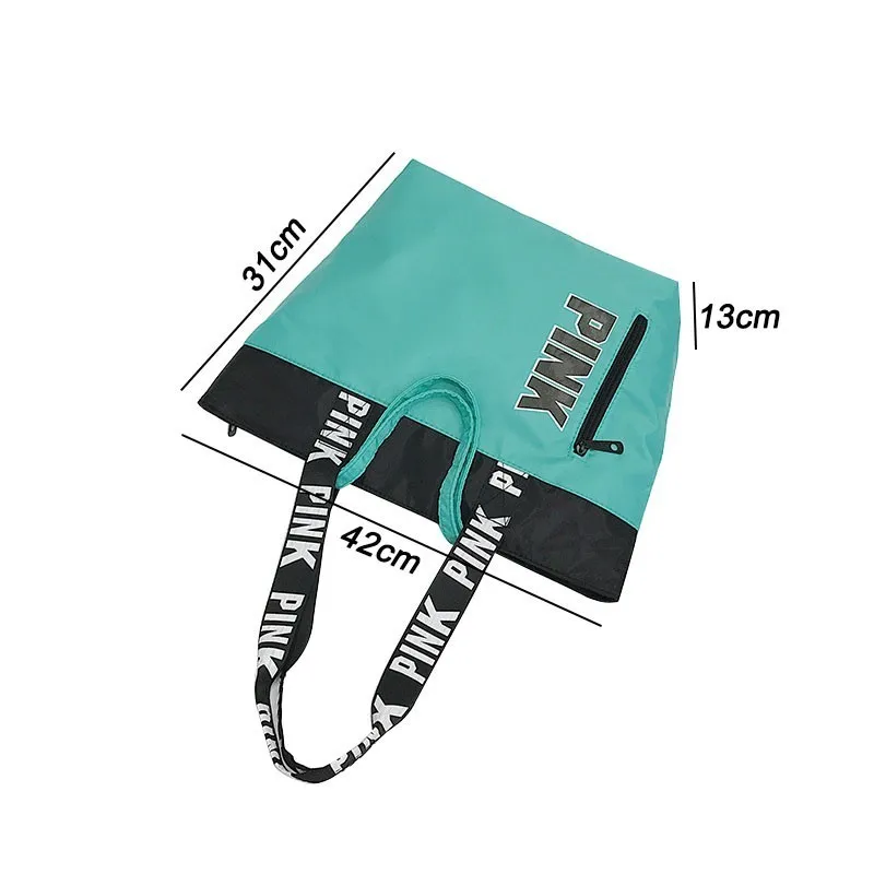  SNUGUG Outdoor Women's Sport Bag Nylon Ladies Handbags Travel Portable Pink Gym Bags Women Waterpro - 33022690746