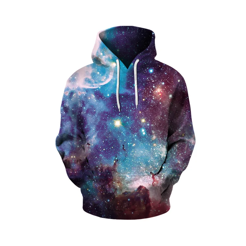 buy Hoodies Men 2018 Brand Male Long Sleeve Hooded Sweatshirt Mens Digital Printed Hoodie Tracksuit Sweat Coat High Quality Clothing