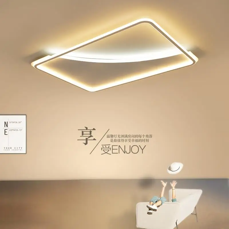 

Lustre Modern Led Ceiling Lights with Remote Control Ceiling Lamp for Living Room Flush Mount Indoor Lighting Bedroom Kitchen