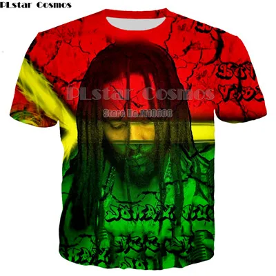 Новейшая Мужская футболка 3D Футболка мужская футболка фитнес Боб Марли принт рок хип хоп одежда в стиле рэгги - Цвет: 19