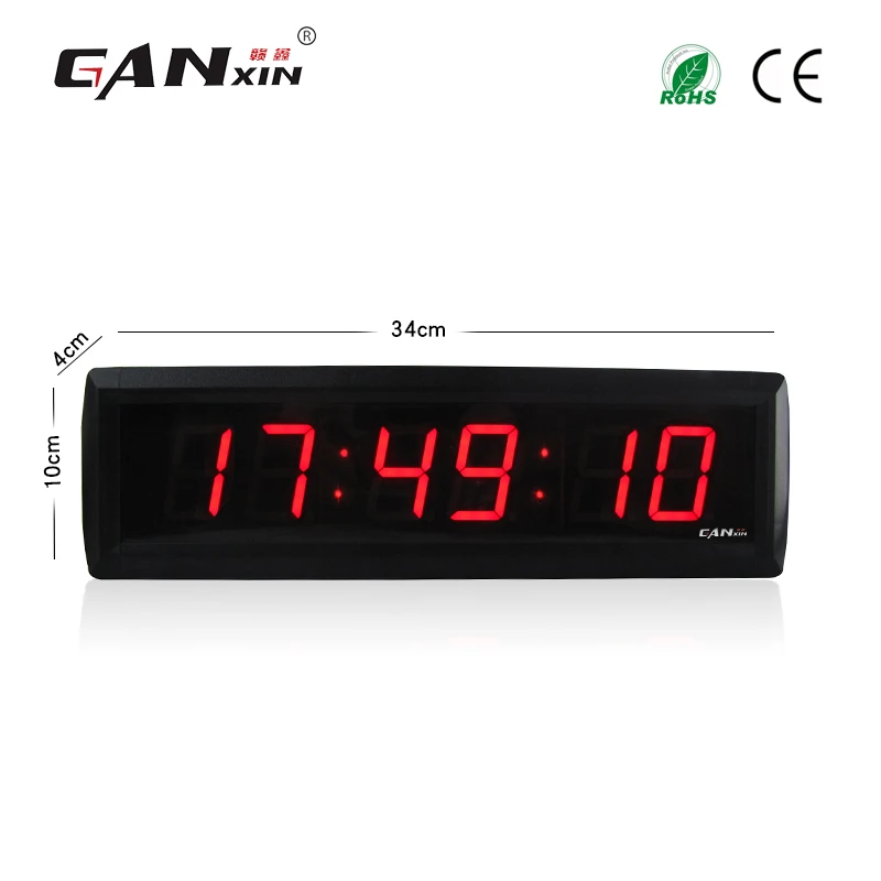 [Ganxin]Red Color Wholesale Wall Mounted 1.8'' Gift For Indoor Led Clock | Дом и сад