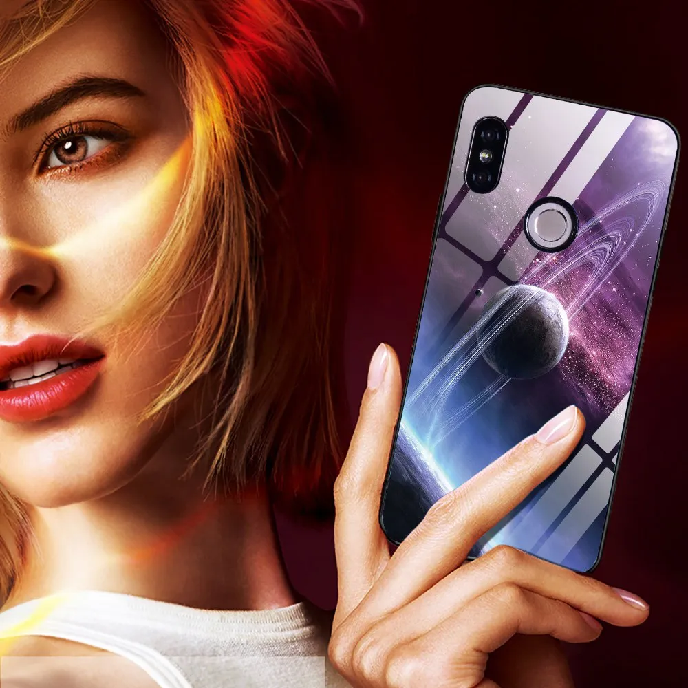 Чехол из закаленного стекла для Xiaomi Redmi Note 5 6 Pro чехол HD Plus 4X 5X силиконовый Mi