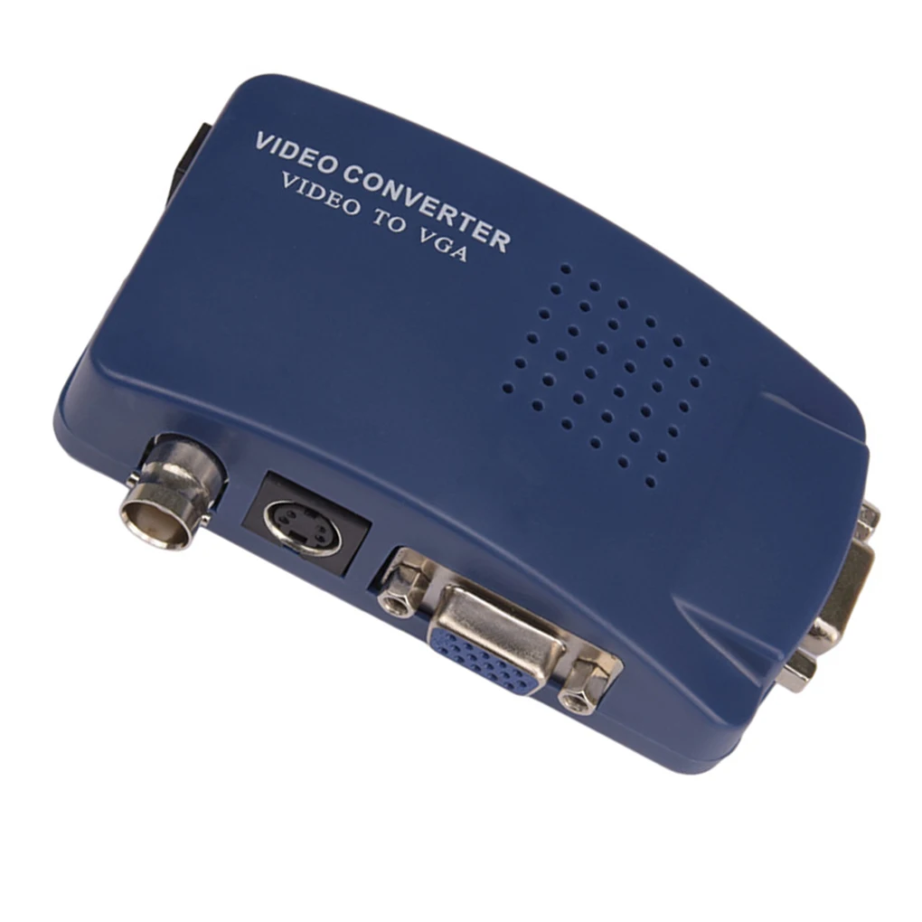 Компьютер ноутбук ПК VGA к ТВ AV RCA видео S Video конвертер сигнала адаптер
