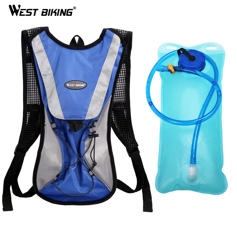 

WEST BIKING Cycling Backpack With 2L Hydration Bladder Water Bag Backpack Outdoor Travel Hiking Camping Nylon Bag Bicycle Bags