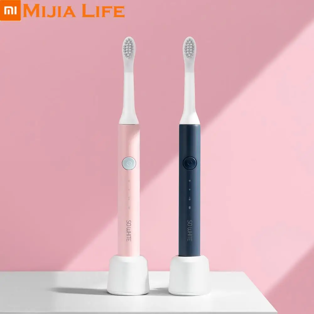 

Xiaomi Mijia SO WHITE Sonic Electric Toothbrush IPX7 Waterproof Deep Clean Inductive Charging Acoustic Vibration Cleaning