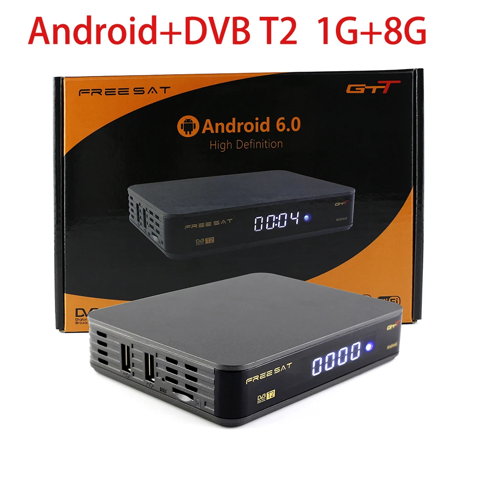 

free sat GTT dvb t2 android 1g+8g xbc wifi 1080p android6.0 k1 android dvb-t2 signal free sat gtt dvb-t2 h.265