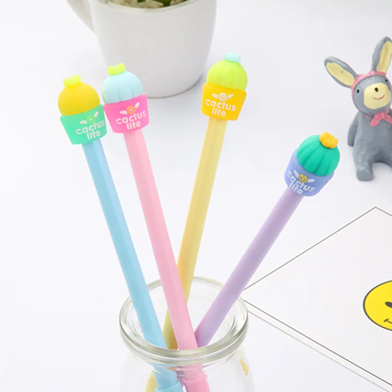 100 Pcs Korean Version of Fresh Meat Pot Gel Pen Simple Fresh Plant Black Water Pen Student Stationery Kawaii School Supplies prime ever fresh meat adult dog medium