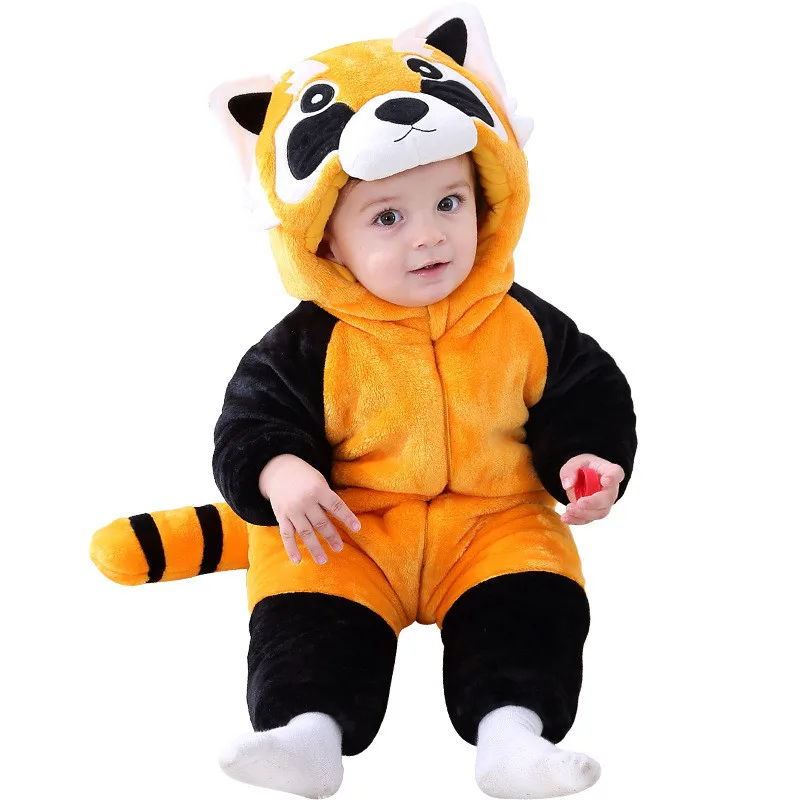 Brand New Baby Rompers Winter Thick  Baby Boy Girls Outdoor Wear Clothes Cotton Baby Romper Long Sleeve Newbore Rompers Hat 09