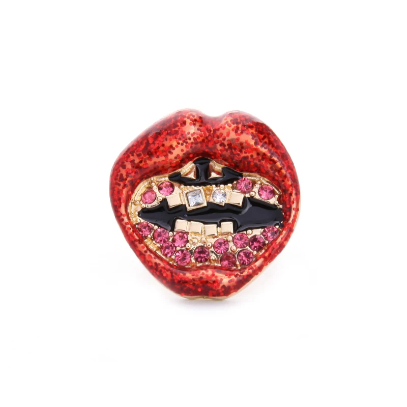Personalized Cute Big Red Lip Ring Wholesale Aliexpress High Quality