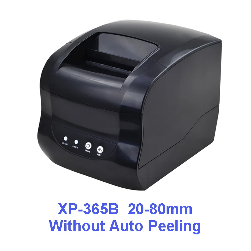 Принтер штрих-кода этикеток термопринтер чековый принтер печатная Счетная машина 20 мм до 80 мм с авто пилинг поддержка клейкая наклейка бумага - Цвет: XP-365B