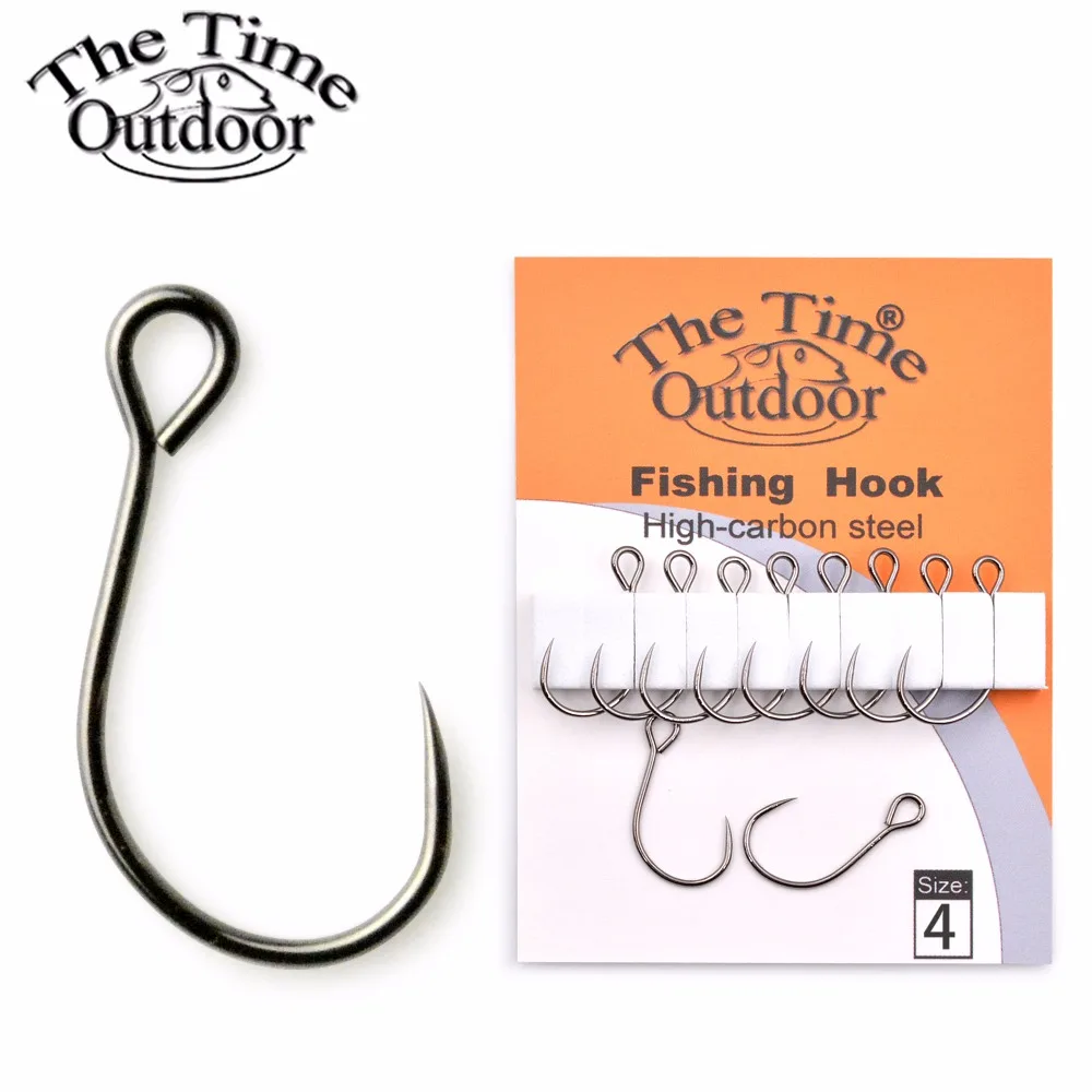 Fishing Hook High Carbon Steel Streams Bait Fishing Bass Lure Hooks Barbless  Single Hooks For Fishing Bait 10p